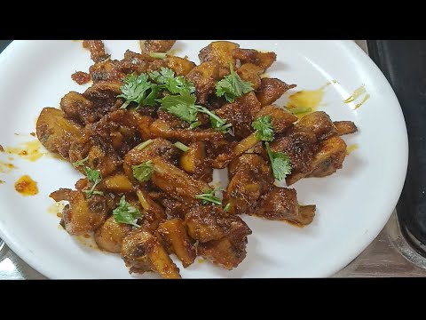 How  to Make Dry Masala Mushroom Recipe 1 |  Dry Mushroom  | Mushroom Masala Recipe | Indian Style