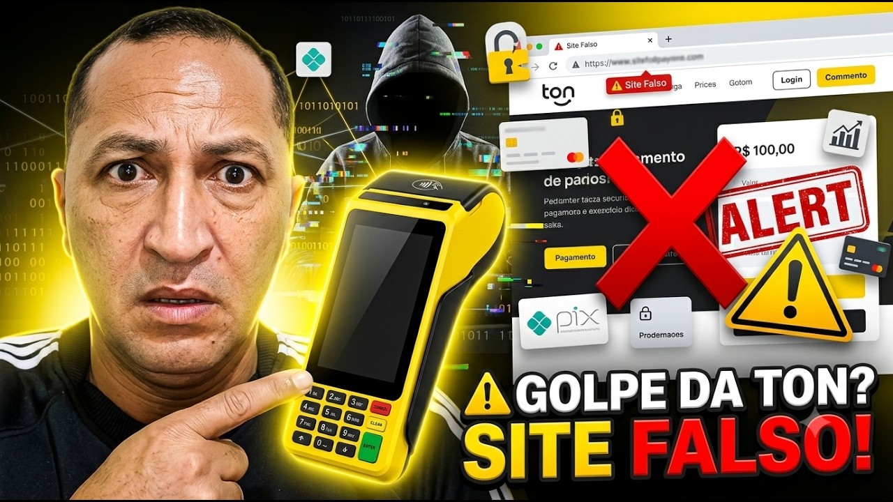 🚨 ⚠️ GOLPE DA MAQUININHA TON! Cuidado com Sites Falsos Antes de Comprar