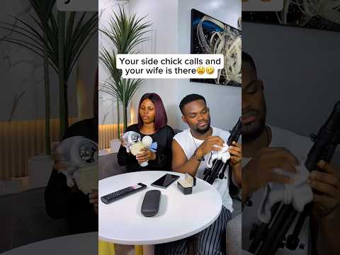 When your side chick calls in front of your wife😫🤦🏽‍♂️#funny #comedy #comedyshorts
