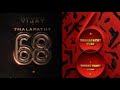 Thalapathy68 Official Announcement Thalapathy Vijay Yuvan Shankar Musical Venkat Prabhu Film