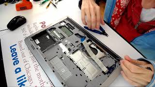 Dell Inspiron 15 5000 series P39F laptop disassembly charge port repair how to fix power jack guide