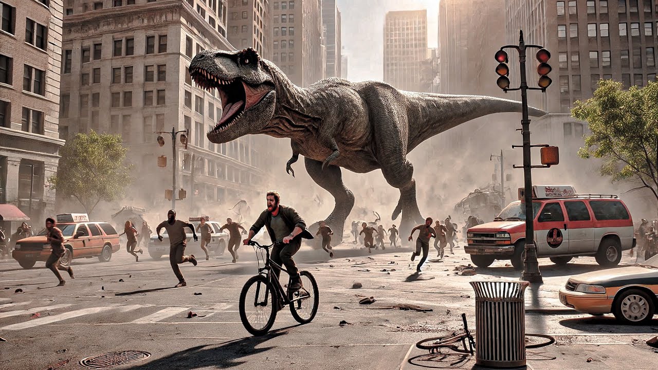 Experiments That Brought Dinosaurs Back to Life Go Wrong and They Start Taking Over the World