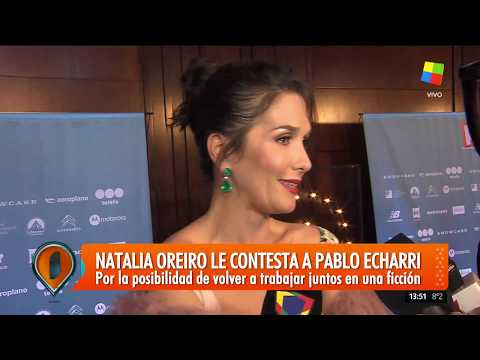Natalia Oreiro le contestó a Pablo Echarri
