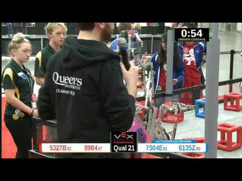 2015 VRC Math Q21 - 5327B 8984 vs 7504E 6135Z - 25 to 82 - VEX Worlds 2015 - Math Division