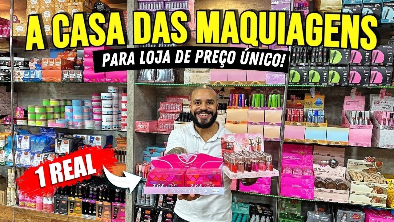 ACHEI Na 25 MARÇO | MAQUIAGEM BARATA 1Real Para REVENDA, TOP LOJA ATACADO MAQUIAGEM 25 DE MARÇO SP