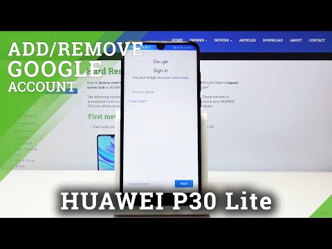 How to Add Google Account HUAWEI P30 Lite - Remove Google User