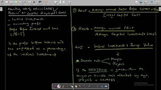 Accounting Rate of Return(ARR)