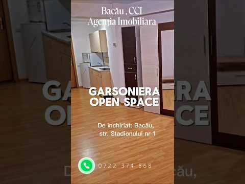 Garsonieră open-space de închiriat, Bacău, str. Stadionului 1 — Video