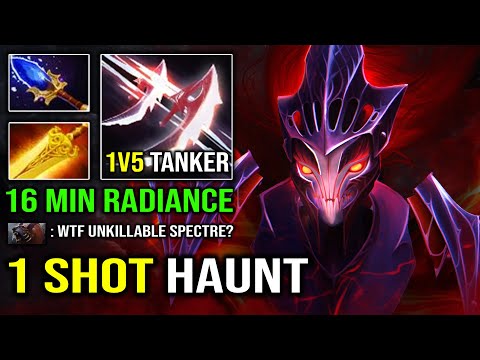1 HAUNT DELETED 16Min Radiance Spectre 1v5 Tank Carry 100% No Mercy Allowed Dota 2