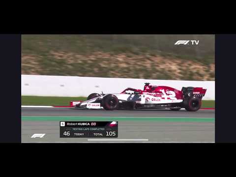 Robert Kubica Barcelona 2020 Fastest Lap (Morning session)