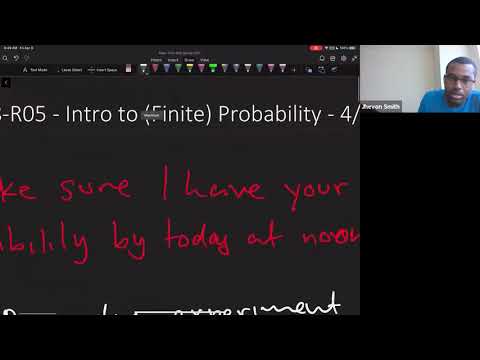 Math 1108-R05 Lecture 27 - Intro to Probability: What are probabilities, and how do we compute them?