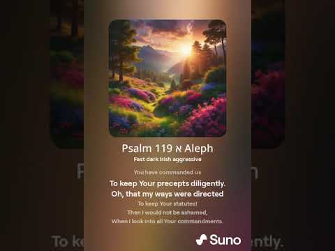 Psalm 119 א Aleph (NKJV) (Pirate Metal Style)