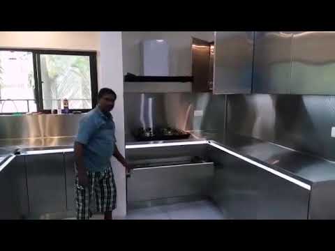Stainless steel modular kitchen