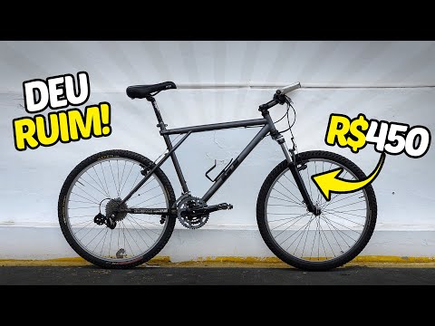 I tested a 90's MTB bike on the trail that cost R$450!