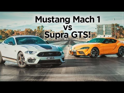 Mustang Mach 1 vs Supra GTS DRAG RACE | Ford Mustang Mach 1 Battles Toyota Supra