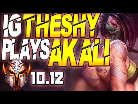 IG TheShy Plays Akali Top Lane vs Camille - 10.12