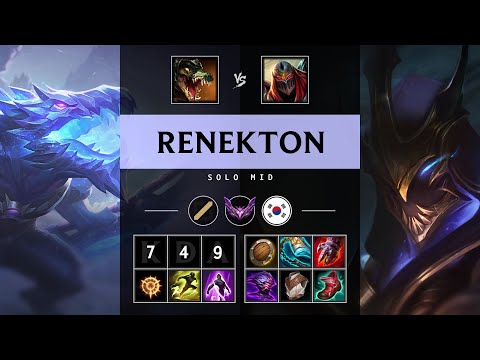 Renekton Mid vs Zed - KR Master Patch 25.16