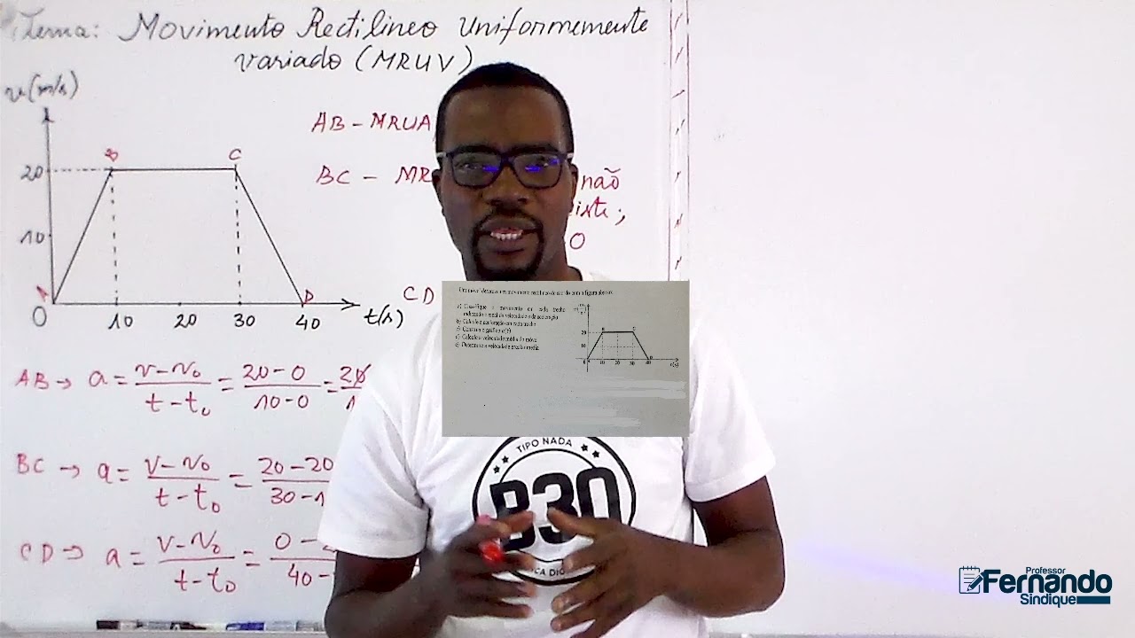 Aula - 12 Movimento Rectilíneo Uniformemente Variado. Exercício