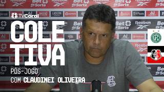 TV Coral - Coletiva pós-jogo com Claudinei Oliveira - Guarani 1x0 Santa Cruz - Série C 2026