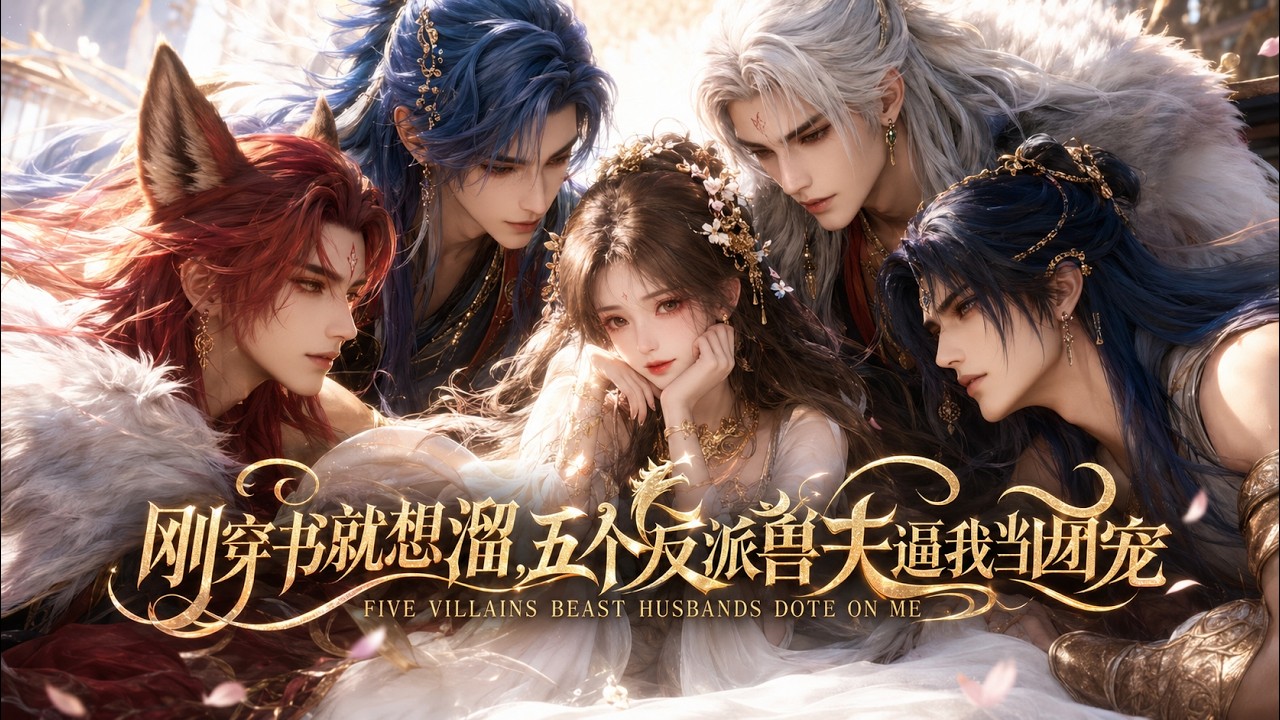 《刚穿书就想溜，五个反派兽夫逼我当团宠》第1~90集【MULTI SUB】 #漫剧#甜宠