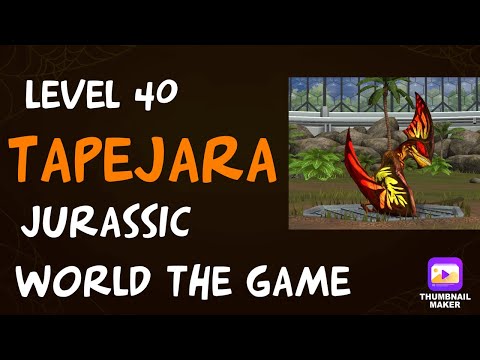 Battling with new level 40 Tapejara #jurassic world the game