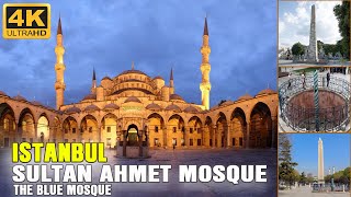 ISTANBUL WALK TOUR  🇹🇷  THE BLUE MOSQUE (SULTANAHMET MOSQUE) TURKEY 4K