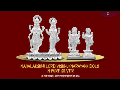 MahaLakshmi Lord Vishnu (Narayan) Idols in Pure Silver video