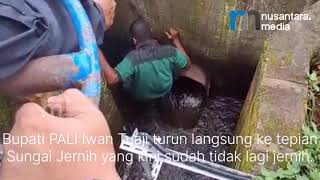 Wakil Bupati PALI Sidak Langsung Limbah Batubara di Sungai Jernih, Sawah Warga Terancam Rusak