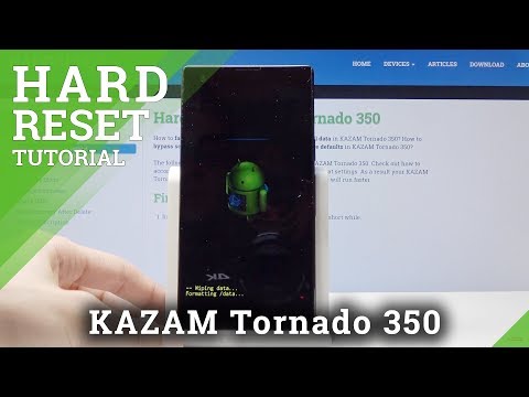 How to Hard Reset in KAZAM Tornado 350 - Skip Screen Lock by Recovery Mode
