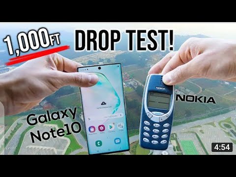 Samsung Galaxy Note 20 Ultra DROP TEST From 1000FT!!-vs NOKIA3310