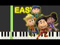 Team Zenko Go Theme Song EASY Piano Tutorial