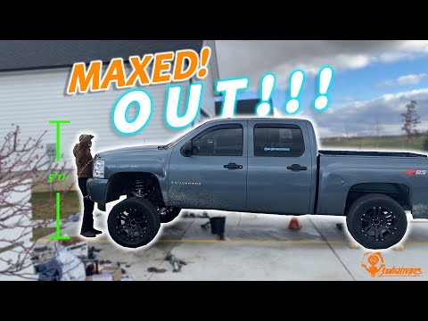 7-9 Inch Maxtrac 2wd Lift Kit Installed On 2007 Chevy Silverado