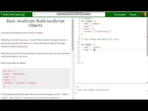 Basic Javascript Build Javascript Objects Free Code Camp Dani