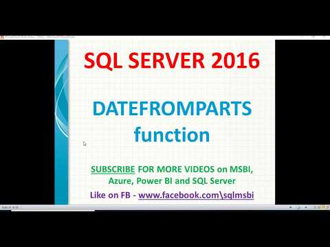 Datefromparts in sql | sql datefromparts examples