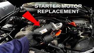 BMW N52 STARTER MOTOR REMOVAL & REPLACEMENT