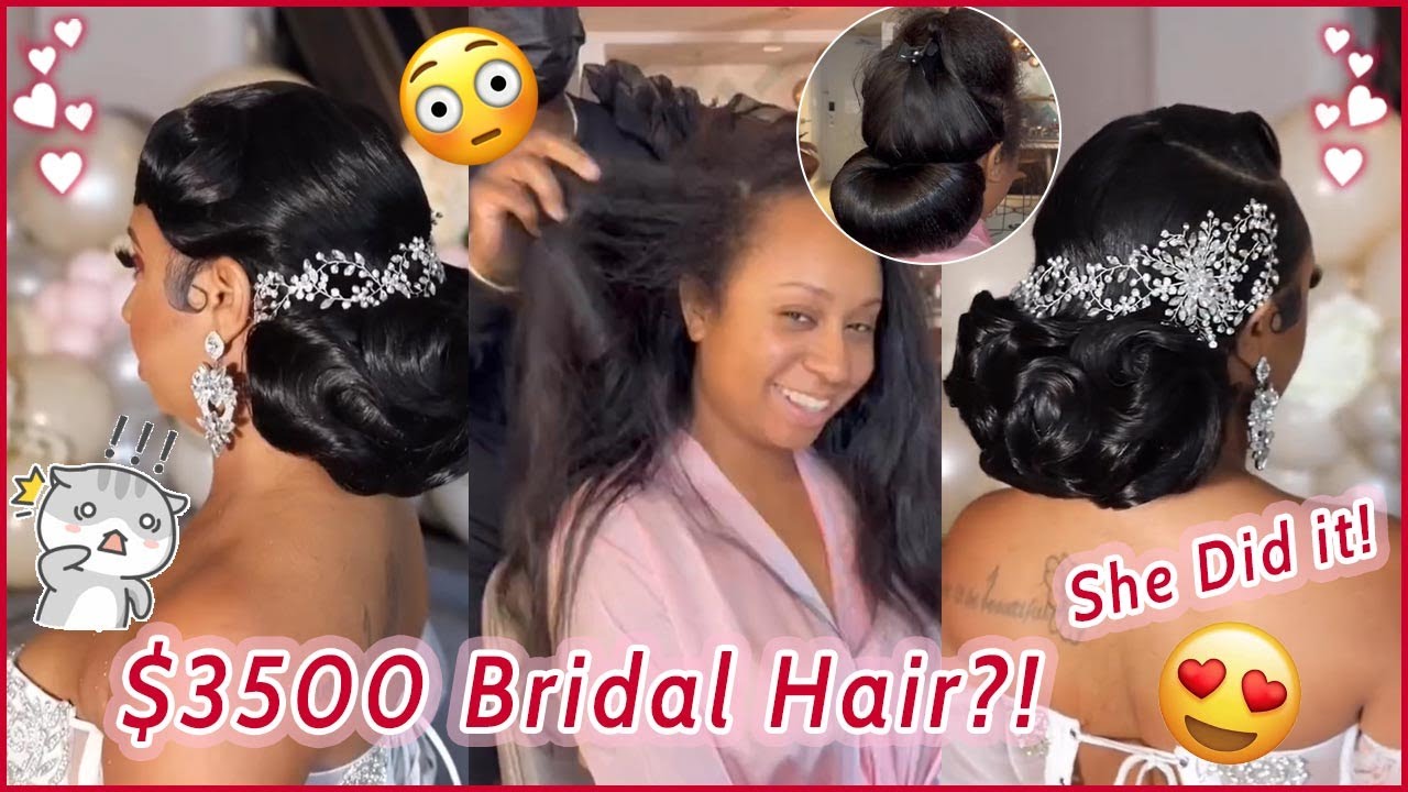 Is It Worth?😲$3500 Bridal HairStyle | Updo Wedding Hairstyle Transformation Ft.ULAHAIR
