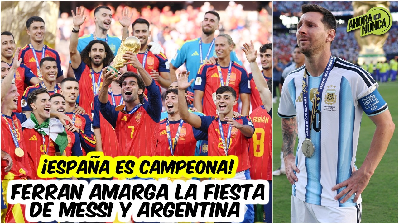 NO LE ALCANZÓ a ARGENTINA. ESPAÑA ANULÓ a MESSI y lo deja sin bicampeonato | Ahora o Nunca