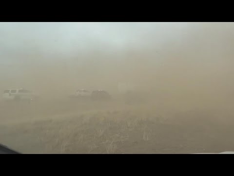 Texas dust storm causing visibility issues near Amarillo