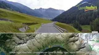 preview picture of video 'Langtaufers von Graun bis Melag, Goggle Street View Fahrt'