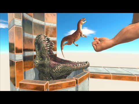 Throwing into wall or trex mouth? - Animal Revolt Battle Simulator