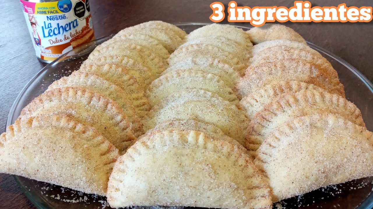 Como hacer EMPANADAS DE CAJETA o DULCE DE LECHE | Truco para que no se salga el relleno