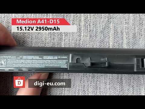 Medion A41-D15 A42-D15 A31-D15 Batterie PC Portable Originale 15.12V 2950mAh