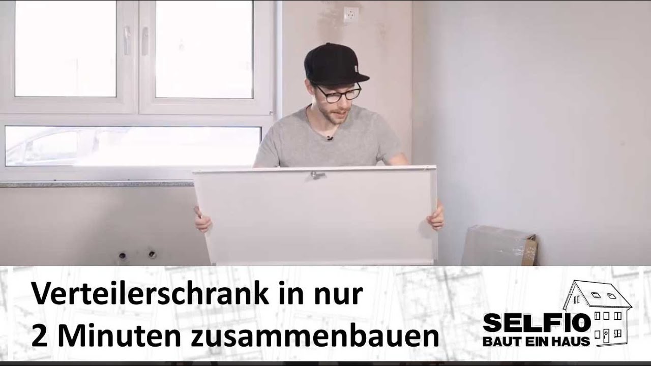 #5 Verteilerschrank zur Selbstmontage für den Heizkreisverteiler aufbauen - Selfio baut ein Haus 🏠