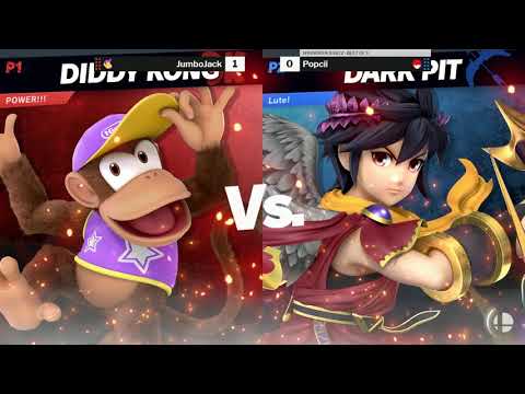 The Smash Lab 154 Winners Round 2 - JumboJack (Diddy) vs Popcii (Roy, Dark Pit)