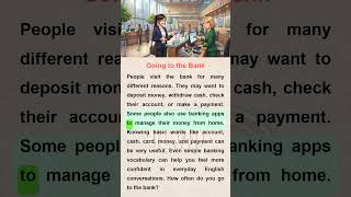 Going to the Bank 🏦 | Easy English for Beginners (A1–A2) | English Listening Practice