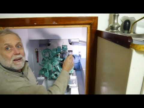 Muffler, engine wiring, motor control panel; Building a cruising sailboat - SV Tapatya EP159