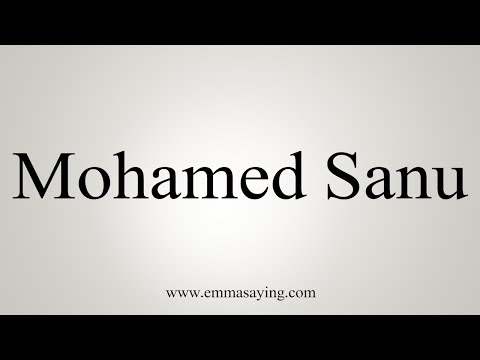 How To Pronounce Mohamed Sanu