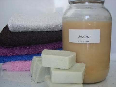 Jabón para ropa blanca o lavavajillas: video tutorial y receta