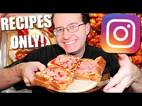 My Husband Tries Viral Instagram Food Recipes for 24 Hours! 🍕🍩