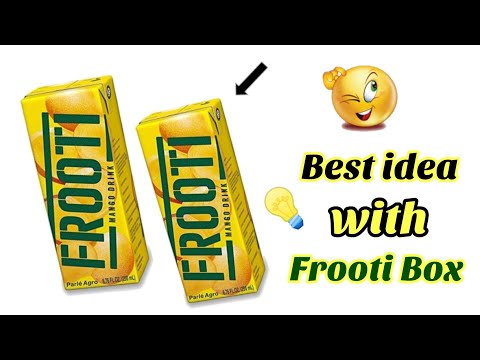 DIY Frooti Box Craft // Best out of waste ideas from Waste Box // Frooti Box Reuse ideas